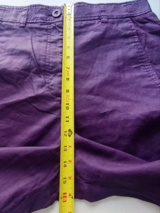COS Plum Purple High-Rise Wide Leg Linen Trousers Size 10 - Picture 11 of 15